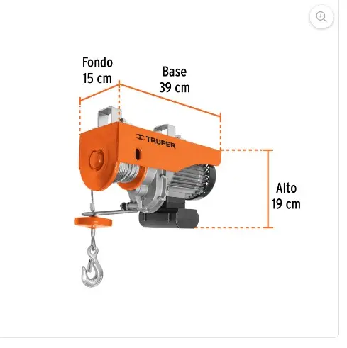 Polipasto eléctrico de 600 kg, TRUPER 