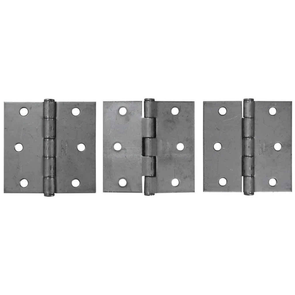 BISAGRA NUDO CABEZA REDONDA HIERRO INDUMA 4 X 4(CAL 14) (X12PRS)- CERRAJERIA (T1305-089)(T1106-0143)
