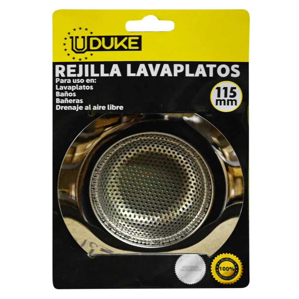 REJILLA LAVAPLATOS UDUKE ACERO INOXIDABLE 4 (115MM) (HT80098)