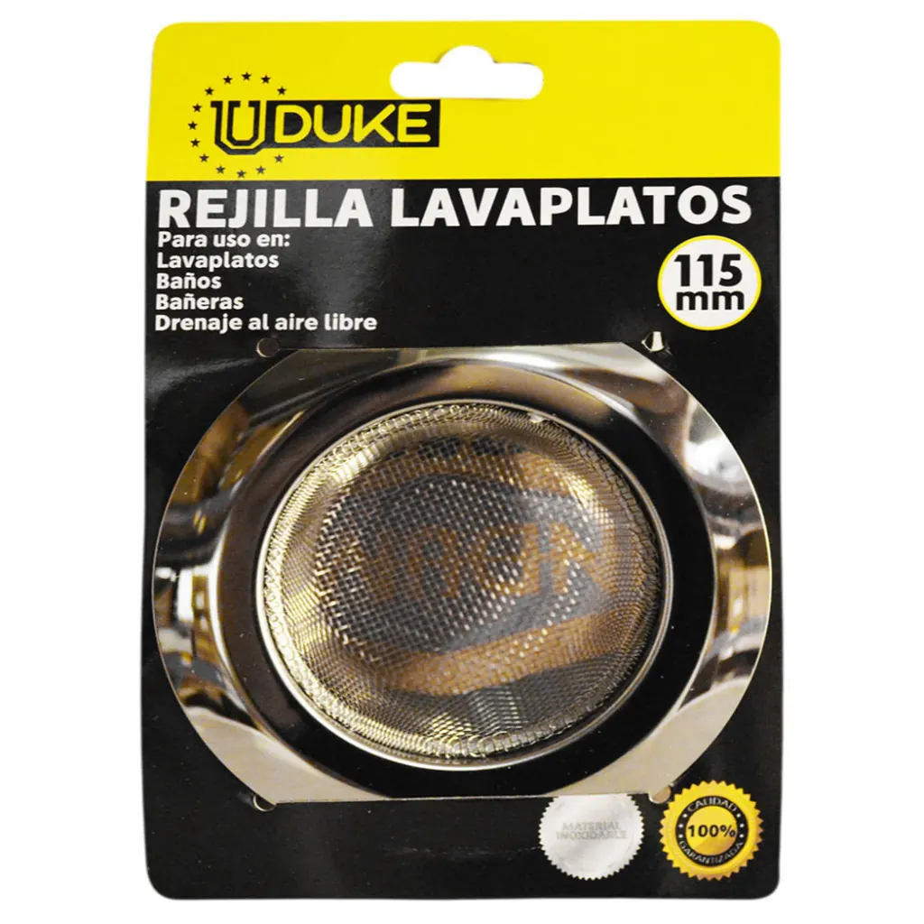 REJILLA LAVAPLATOS UDUKE MALLA ACERO INOXIDABLE 4 (115MM) (HT80101)