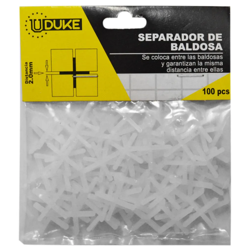 SEPARADOR DE BALDOSA UDUKE 2MM BOLSA X 100 PCS (HT80172)