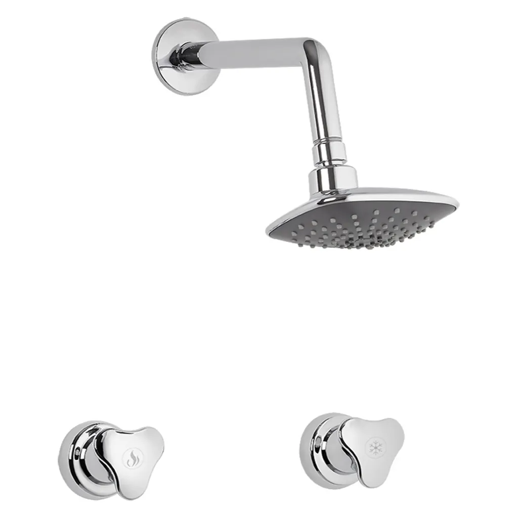 LINEA GRIVAL MEZCLADOR 8 PUL + DUCHA REGADERA TRICETA ALUVIA (AV4023331 PAQ X 3)