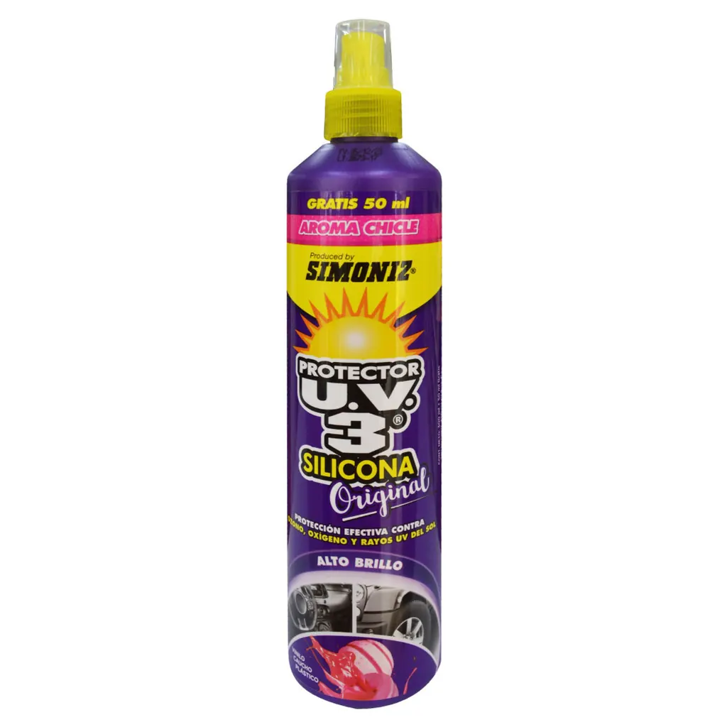 SILICONA PROTECTOR U.V.3 AEROSOL SIMONIZ OLOR CHICLE 300ML (3027CH)(103261)