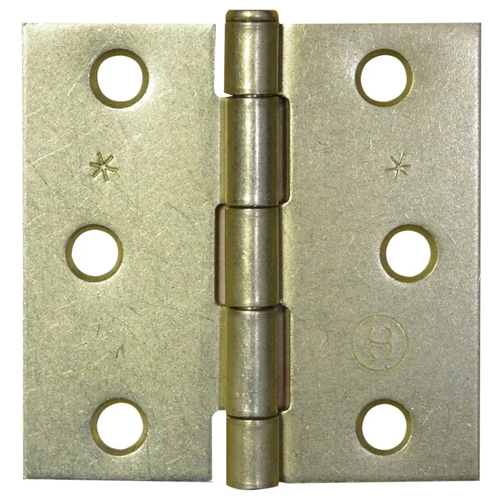 BISAGRA NUDO CABEZA PLANA DORADA 3X3 X 12 PARES (PUERTA)(HT) (C-16) (T1327-008)(T1106-0059)