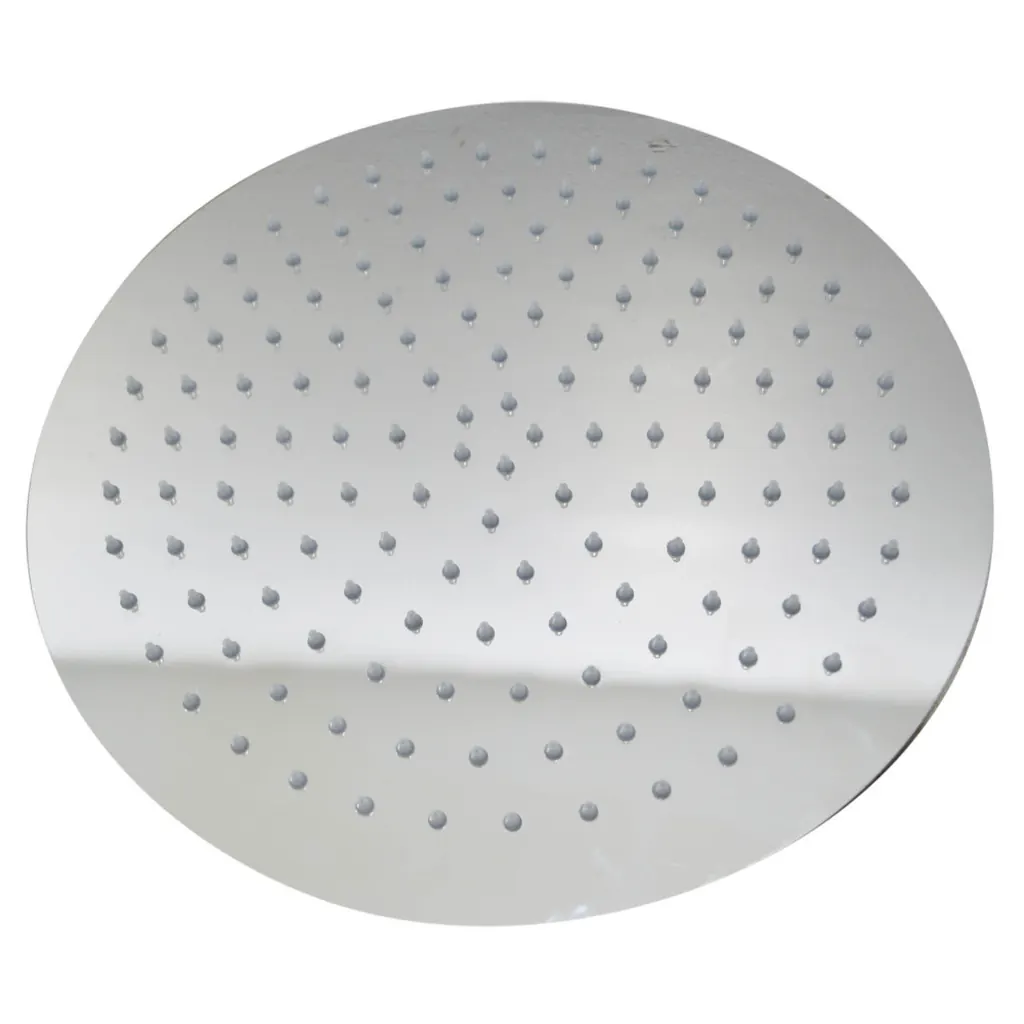 DUCHA REGADERA UDUKE CROMADA ACERO INOXIDABLE 12" REDONDA (HT80289)
