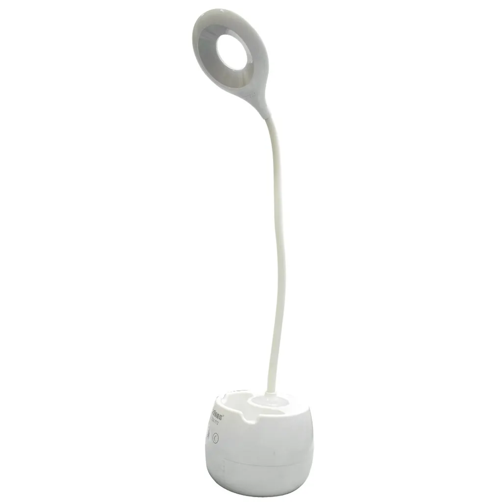 LAMPARA PARA ESCRITORIO LED RECARGABLE LUZ CALIDA DOBLE USO FINA DIMERIZABLE (TGX-772) (HT80350)