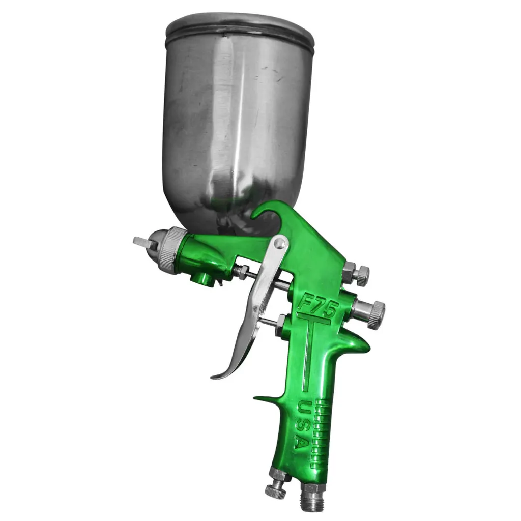 AEROGRAFO UDUKE PROFESIONAL USA VASO DE 600 CC PISTOLA F-75 VERDE (HT30601)