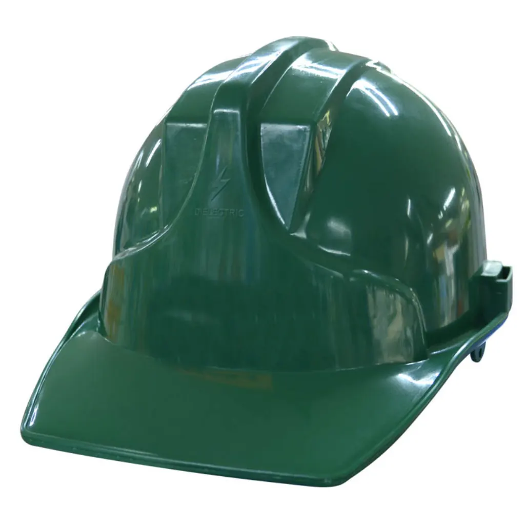 CASCO CONSTRUCCION PROFESIONAL VERDE (CON NORMAS-DIELECTRICO-3 APOYOS)