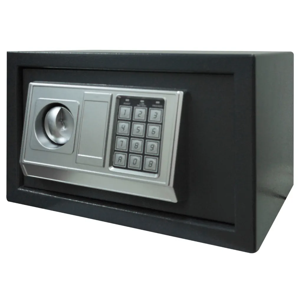 CAJA FUERTE DE SEGURIDAD CON CLAVE INTERCAMBIABLE 20EG (20X20X31) (HT90071)