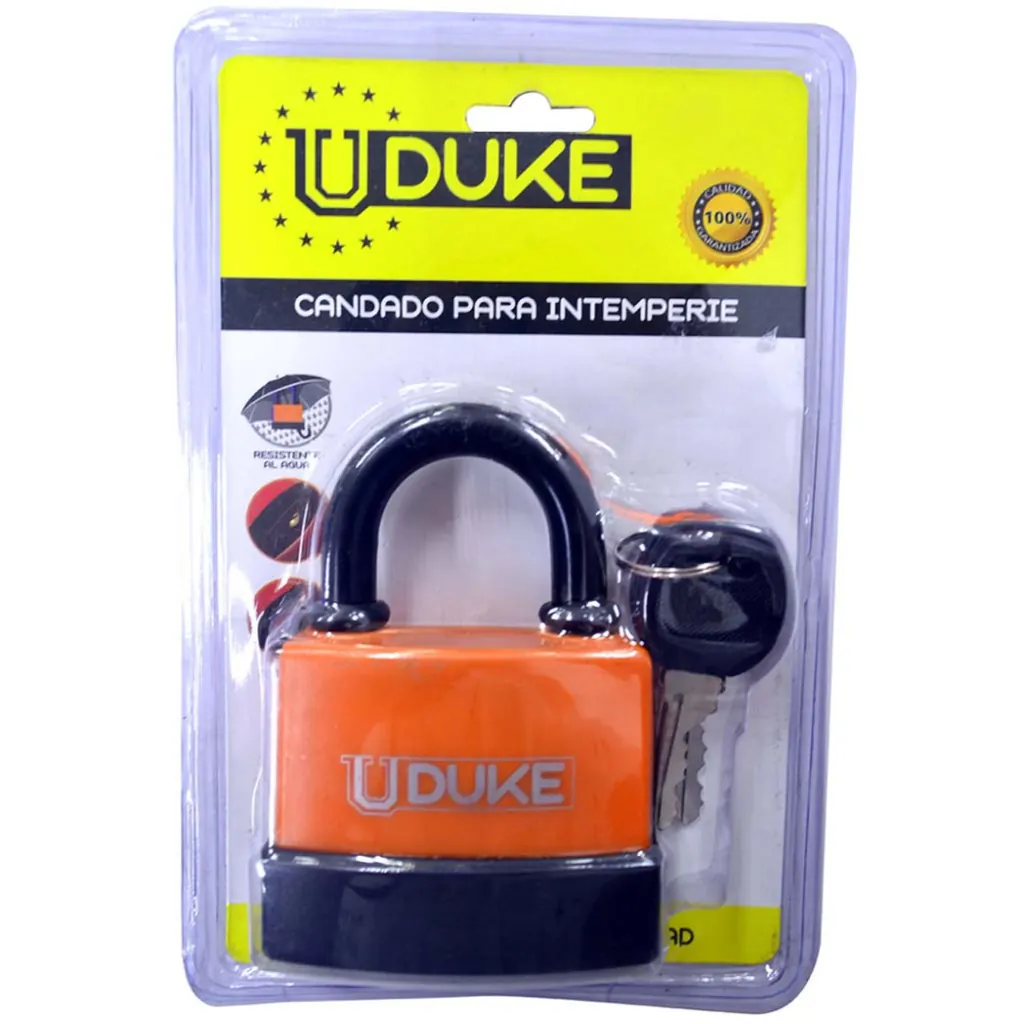 CANDADO INTEMPERIE 70 MM NEGRO UDUKE (HT90138)