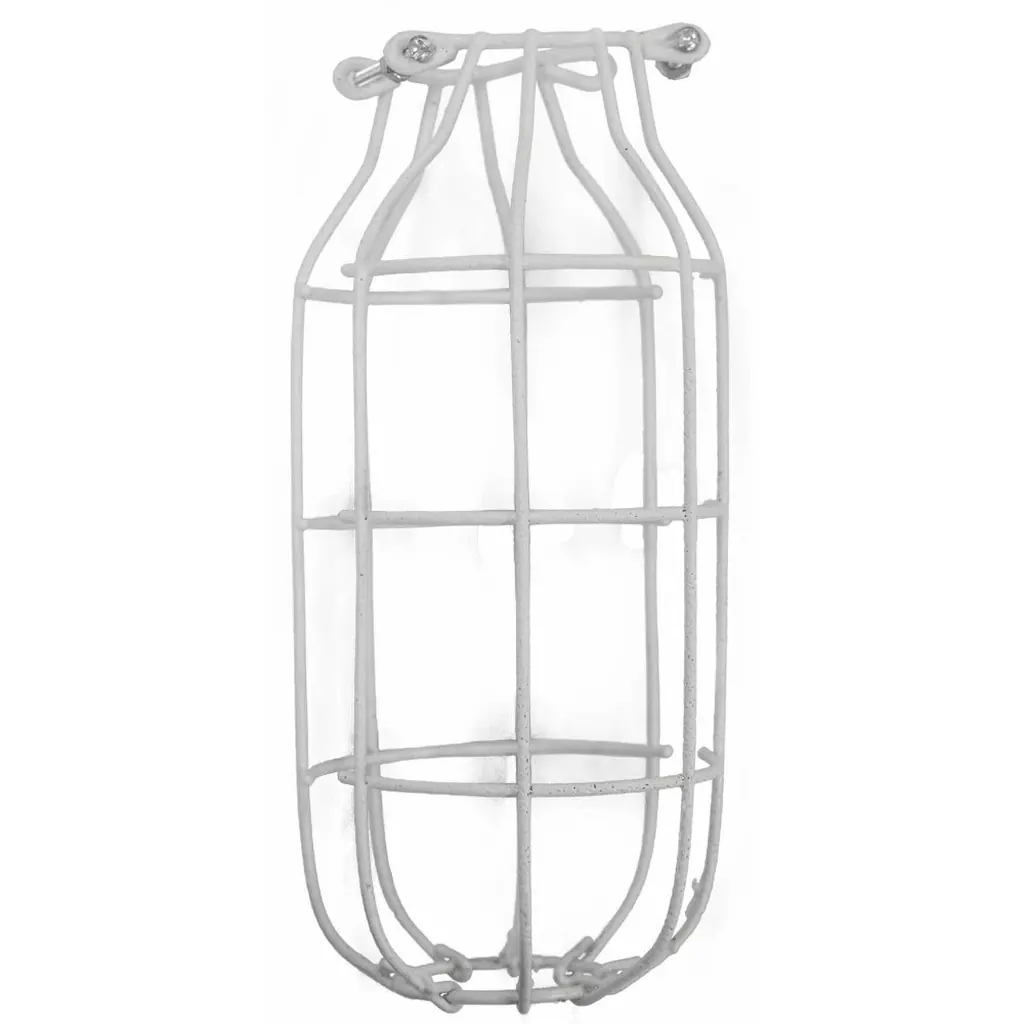 CANASTILLA PARA BOMBILLO BLANCA GRANDE