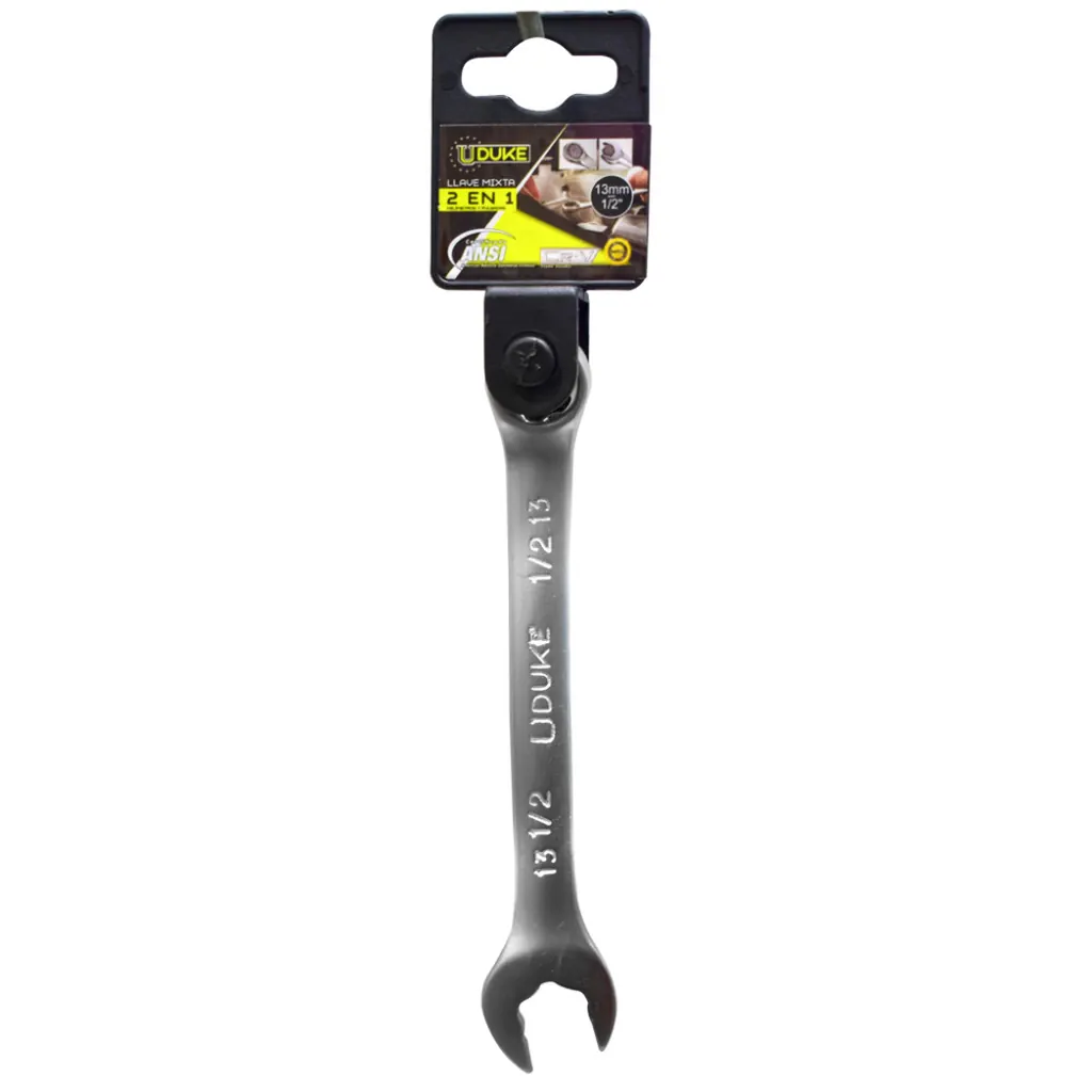 LLAVE MIXTA 2 EN 1 13MM - 1/2 CR/V UDUKE (HTY0068)