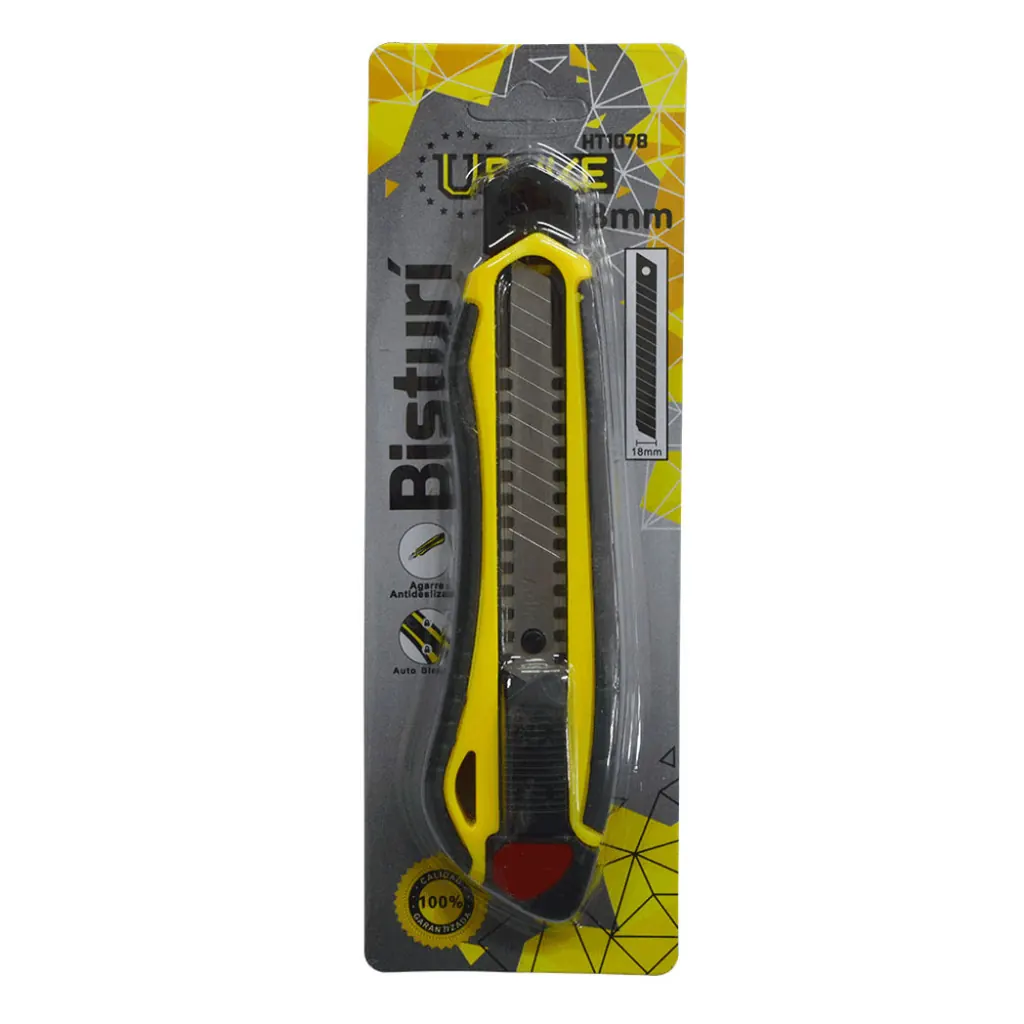 BISTURI CAUCHO INDUSTRIAL PROFESIONAL UDUKE BLISTER(HT1078)