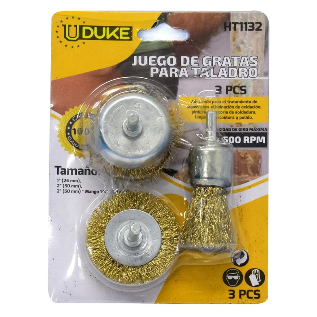 GRATA TALADRO X 3PCS UDUKE (HT1132)
