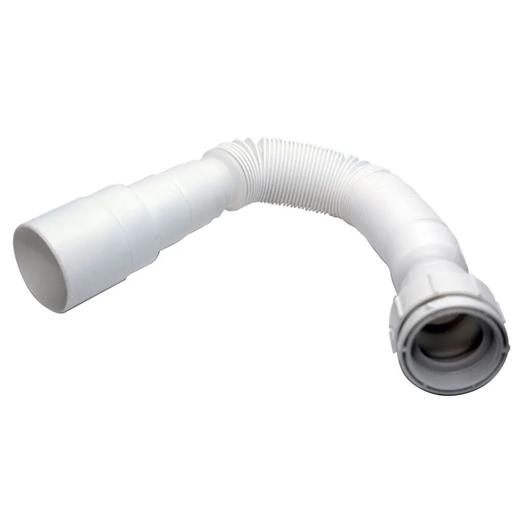 SIFON LAVAMANOS / LAVAPLATOS FLEXIBLE BLANCO UDUKE 1-1/2 X 1-1/4 (HT1189)