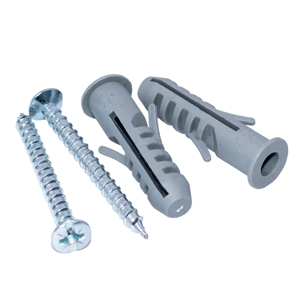 CHAZO CON TORNILLO 3/8 PLASTICO PQT X 10 UDUKE