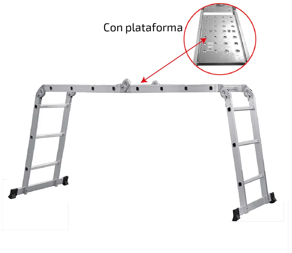 ESCALERA MULTIPOSICIONES AM0112D (ALTURA 3.37 MTRS) (150 KLS) (HT1310)