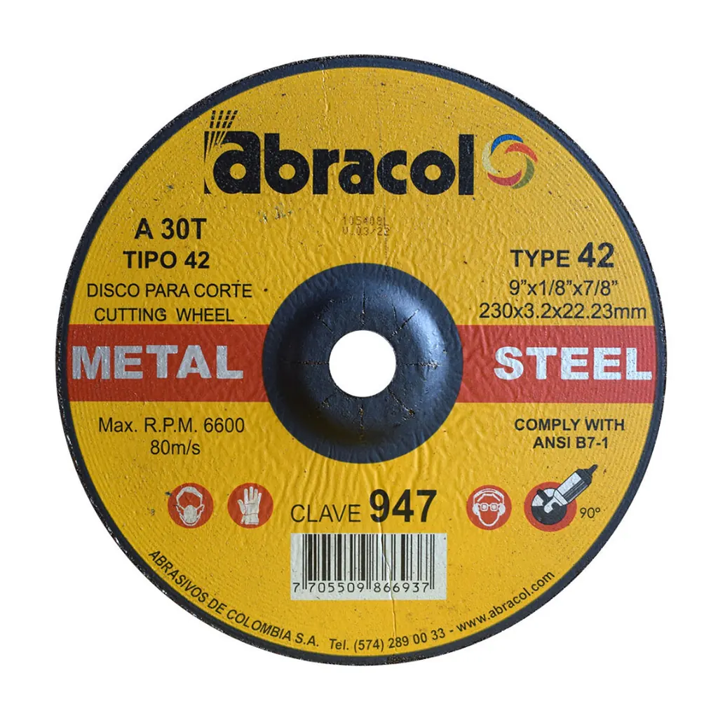 DISCO ABRACOL C/M 9 X 1/8 (DT42 230X32X3175MM) (CLAVE 947) (ABD4A0030052)