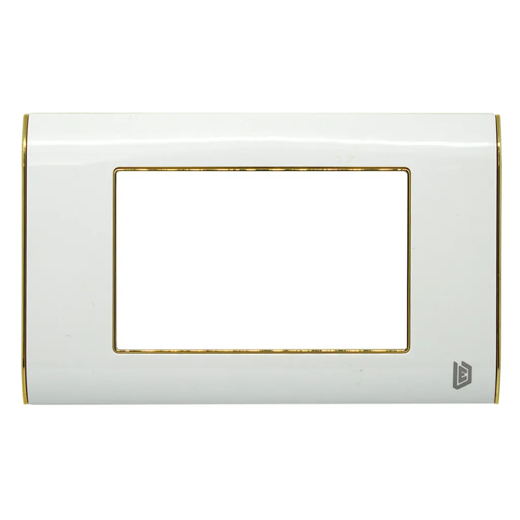 TAPA LUXOR BLANCA Y BORDE DORADO PERLA DUKE ENERGY (V18-02BD)
