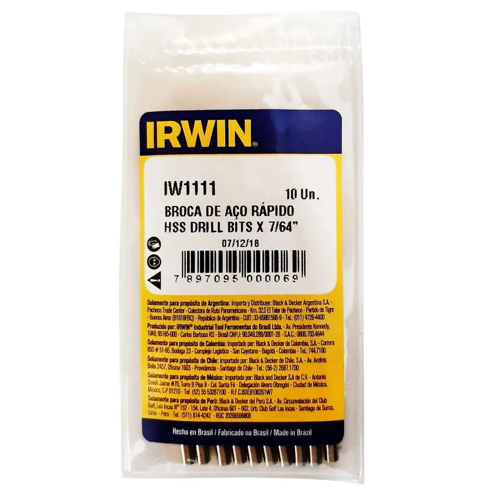 BROCA LAMINA IRWIN HSS 7/64 (IW1111)