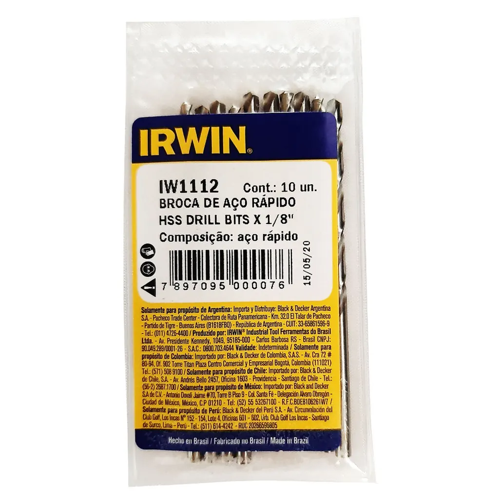 BROCA LAMINA IRWIN HSS 1/8 (IW1112)