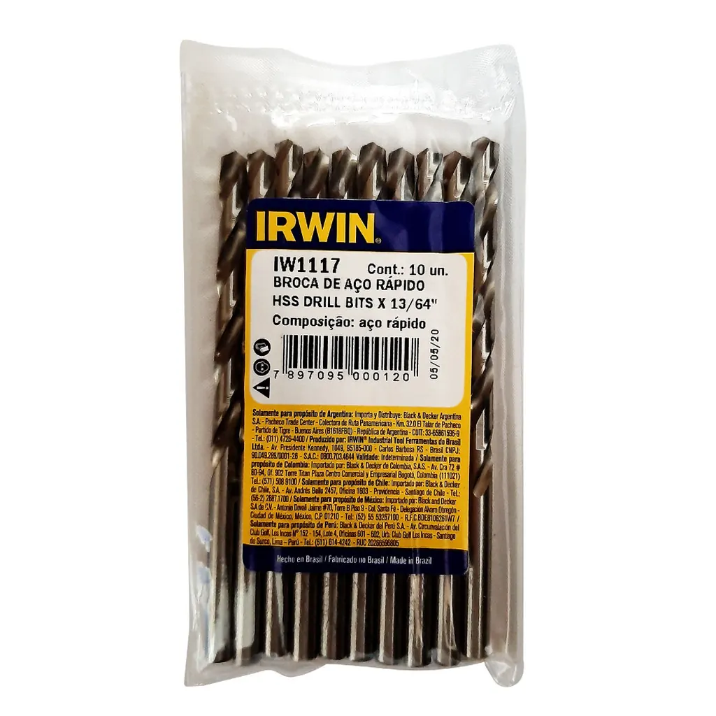 BROCA LAMINA IRWIN HSS 13/64 (IW1117)