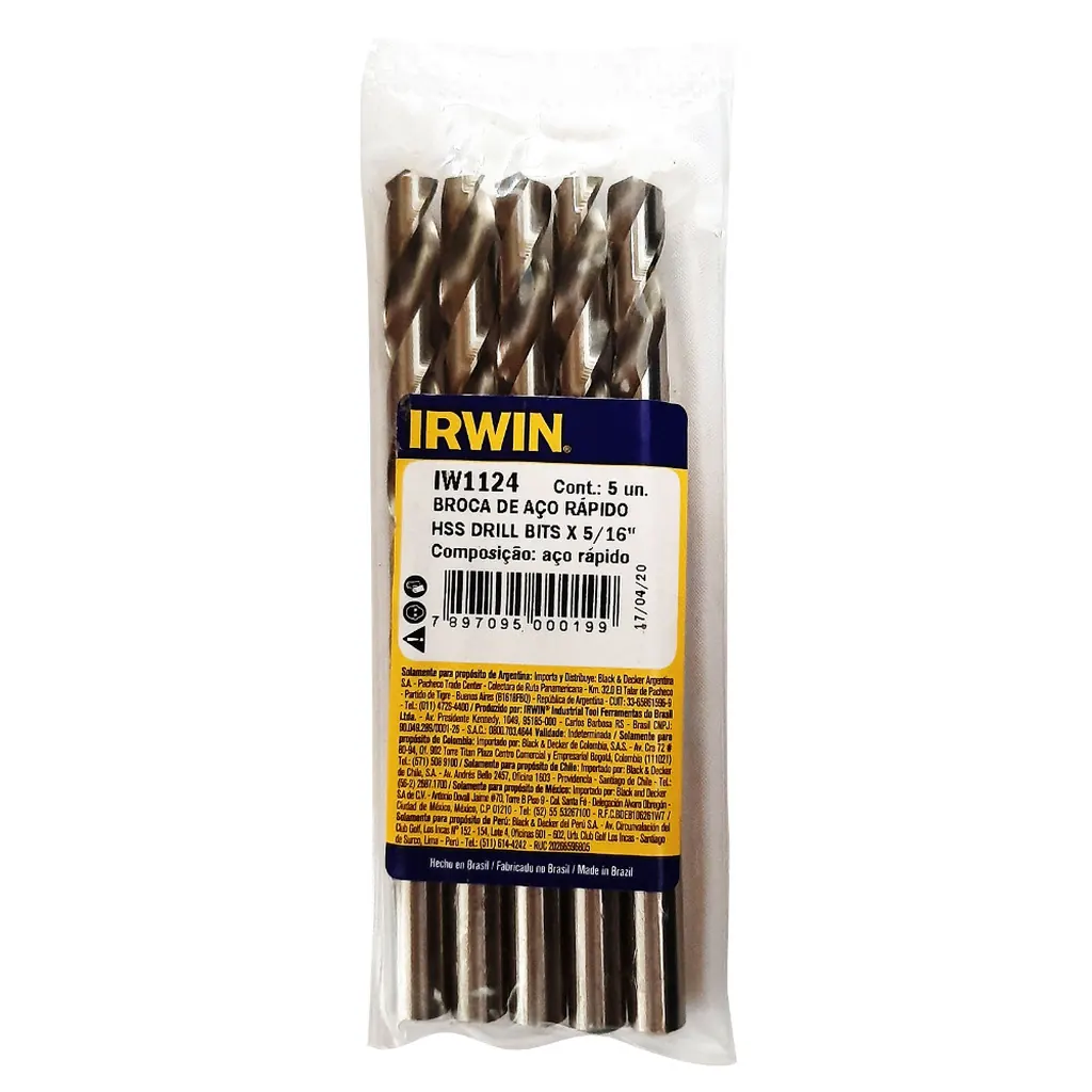 BROCA LAMINA IRWIN HSS 5/16 (IW1124)