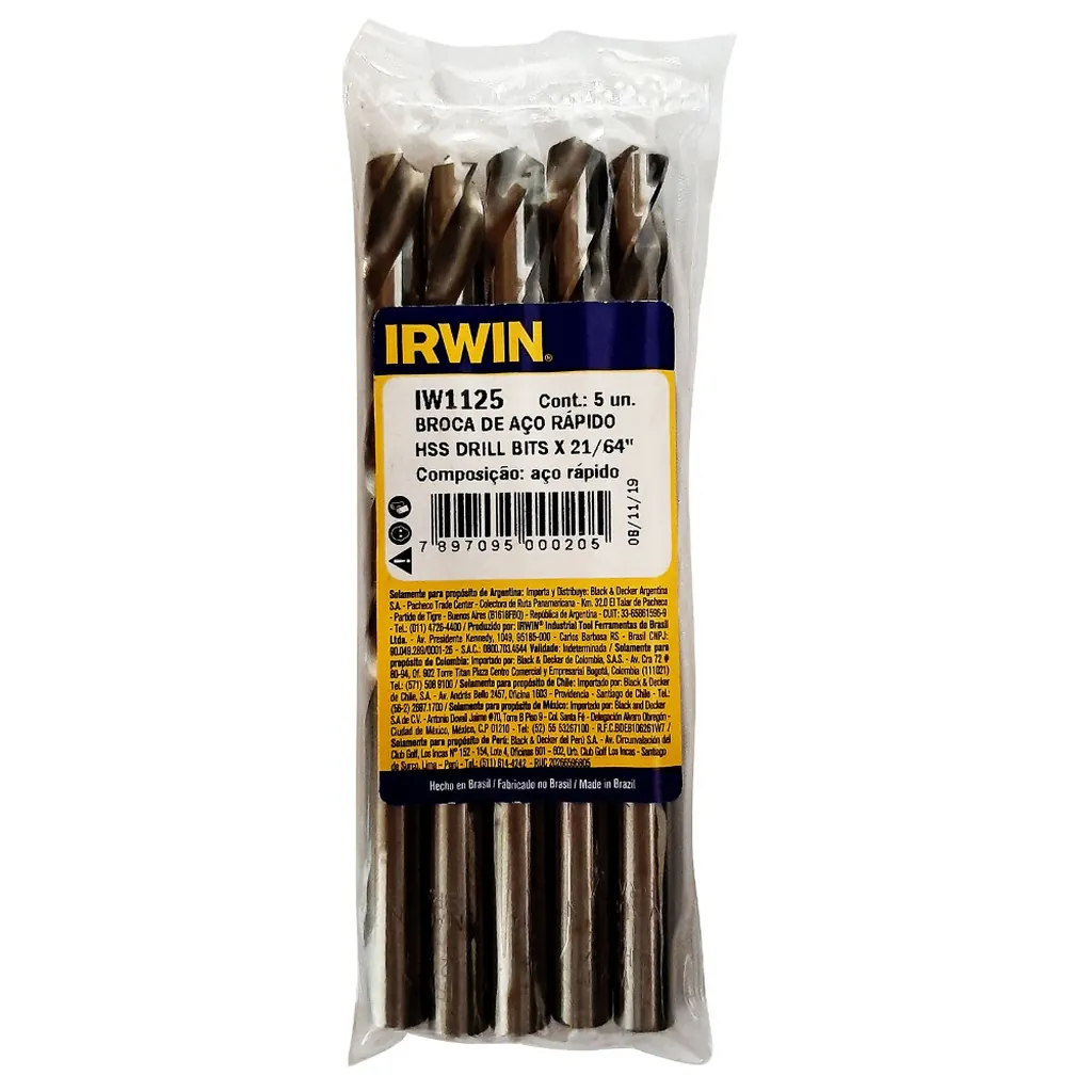 BROCA LAMINA IRWIN HSS 21/64 (IW1125)
