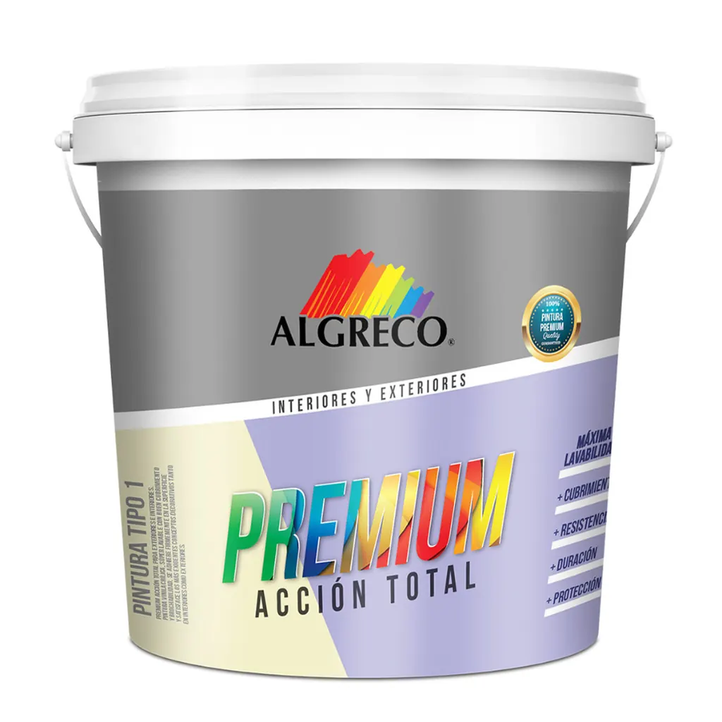 PINTURA VINILO PREMIUM TIPO 1 BLANCO CUARTO (99400114) (ALGRECO)