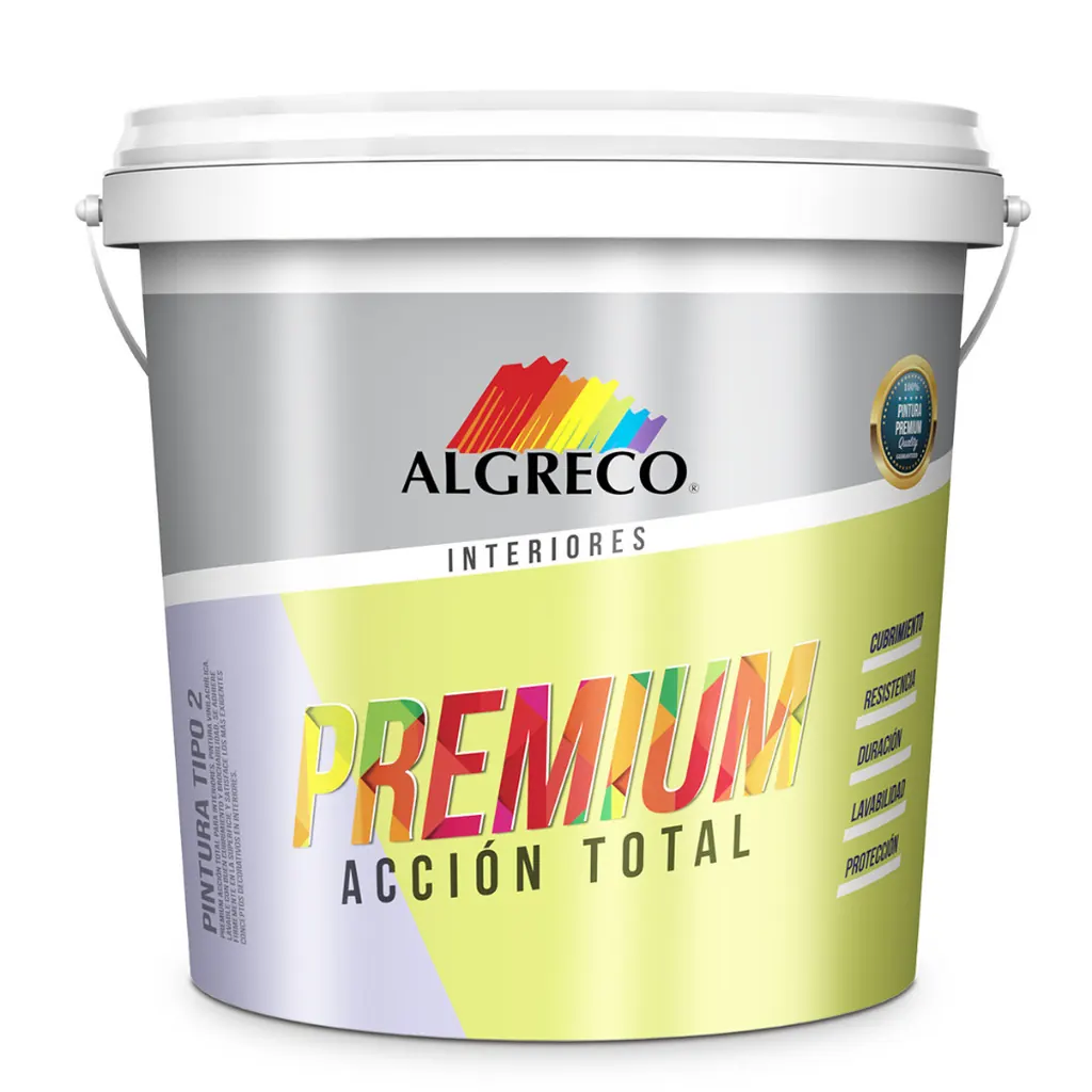 PINTURA VINILO PREMIUM TIPO 2 BLANCO GALON (90400101) (ALGRECO)