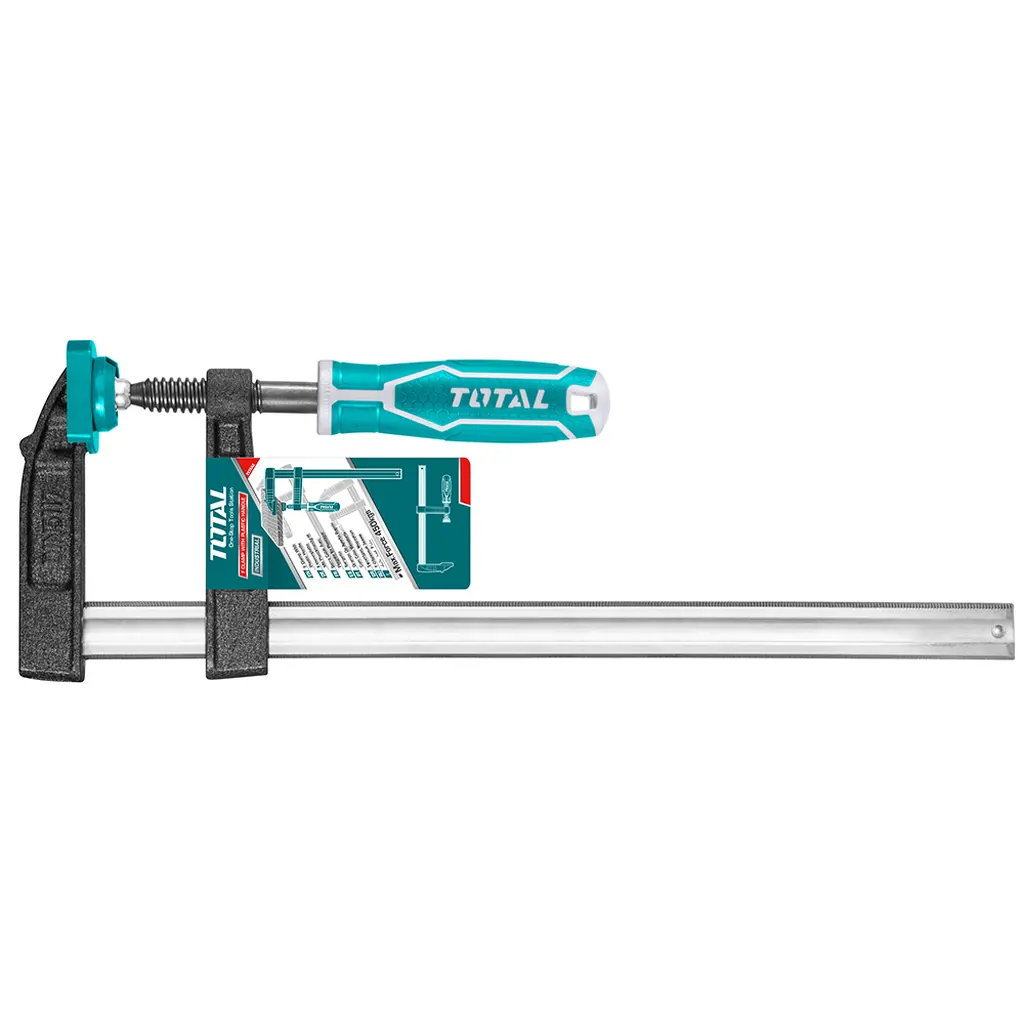 PRENSA SARGENTO EN F 50X250MM 10" (31CM LARGO) GRADUABLE INDUSTRIAL TOTAL (THT1320503)