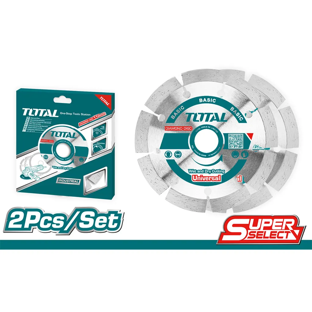 DISCO 4 1/2" DIAMANTADO SEGMENTADO JUEGO X 2PZS TOTAL (TAC21111532)