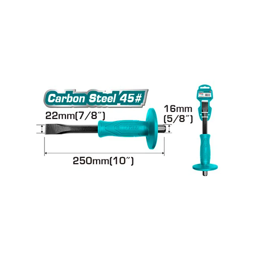 CINCEL PLANO 5/8 X 10 CON PROTECTOR TOTAL (THT4211026)