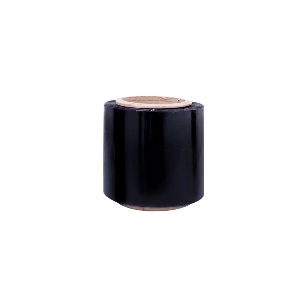STRESH POLIFILM (PLASTICO DE EMBALAJE) ANCHO 12 CM - CAL 8 X 300 MTRS NEGRO
