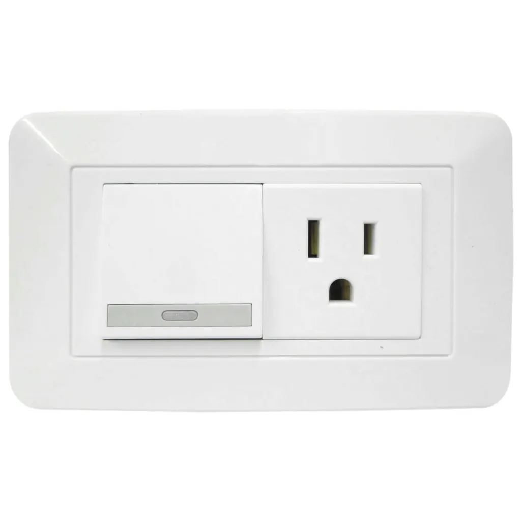 LINEA BK BLANCA INCRUSTAR TOMA SWICHE 110-220 (118Z-07 3WAY) (RETIE-FL)(HT20341)