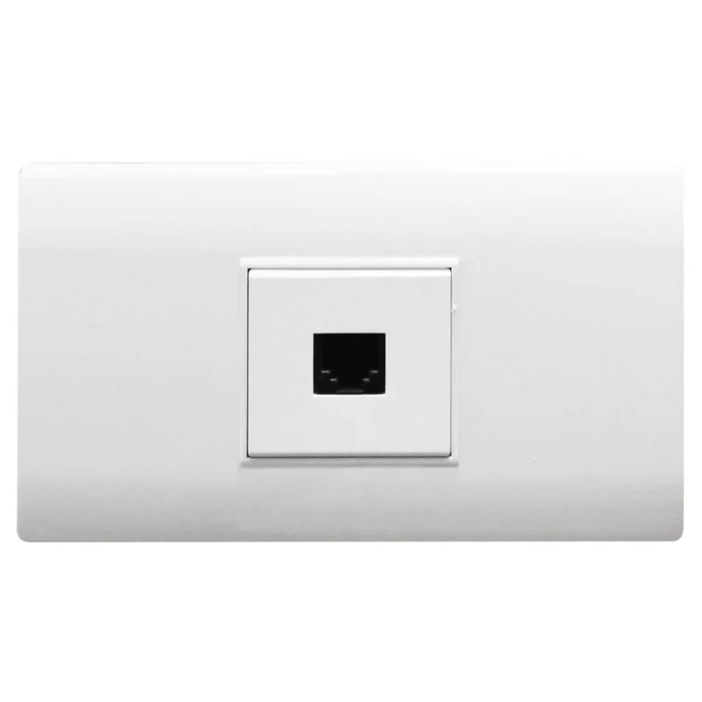LINEA BK PLUS BLANCA INCRUSTAR TOMA TELEFONO (118K-17) (HT20683)