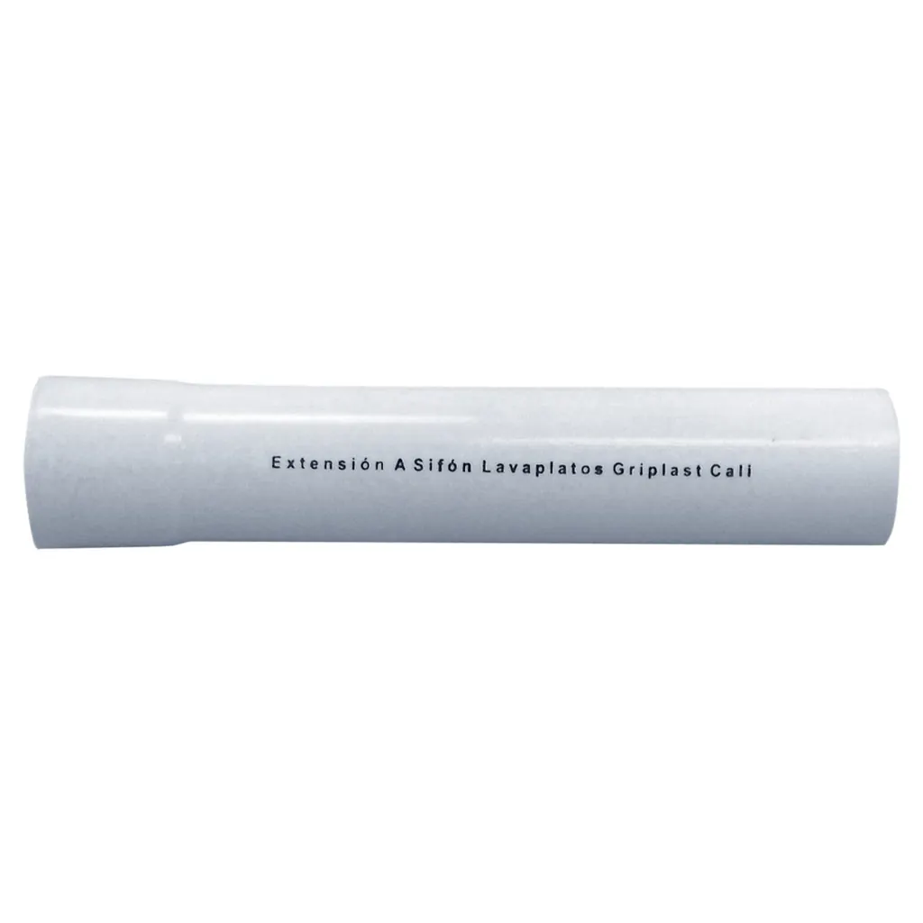EXTENSION ACAMPANADA LAVAPLATOS BLANCA GRIPLAS