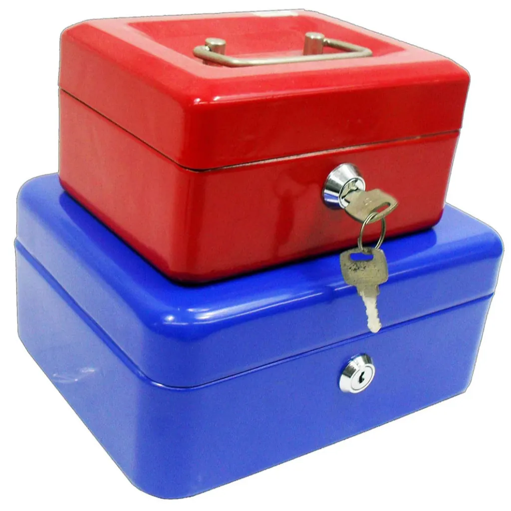 CAJA MENOR METAL TRADICIONAL MEDIANA 250X180X90MM (HT20262)(KCB-607)