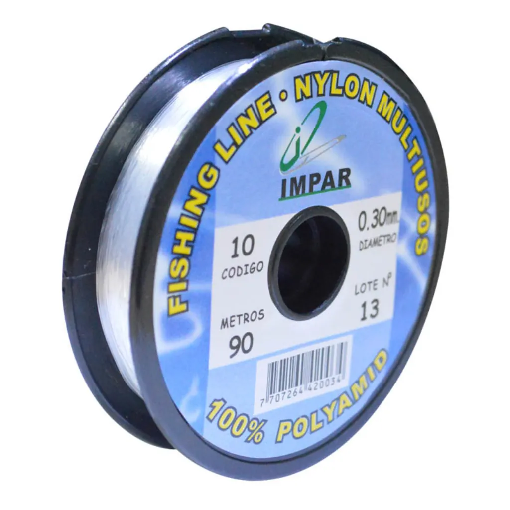 NYLON IMPAR 25 LBS 0.50MM (PAQ X 6) (CARRETO X 100MTRS) (PRECIO X UND)