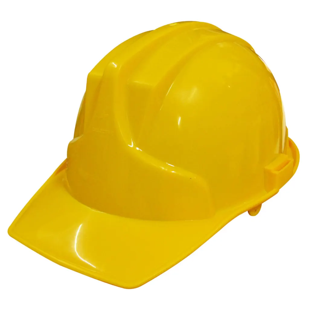 CASCO CONSTRUCCION PROFESIONAL AMARILLO (CON NORMAS-DIELECTRICO-3 APOYOS)