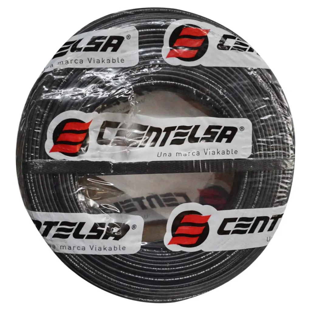 ALAMBRE RIGIDO CENTELSA 8 (NEGRO)