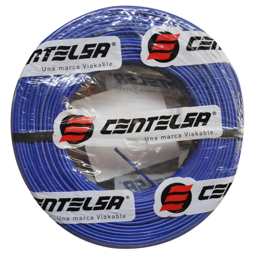 ALAMBRE RIGIDO CENTELSA 14 (AZUL)