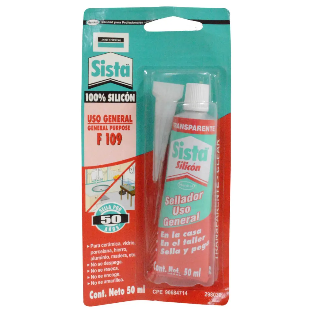 SILICONA SISTA DOW CORNING TRANSPARENTE X 50ML (298038) (P/PECERA)