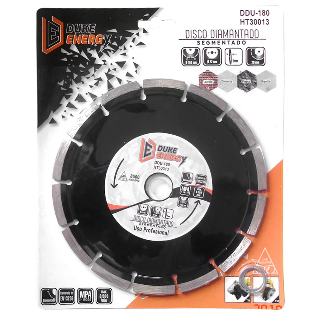 DISCO DIAMANTADO SEGMENTADO DUKE ENERGY PROFESIONAL 7 (DDU180) (HT30013)