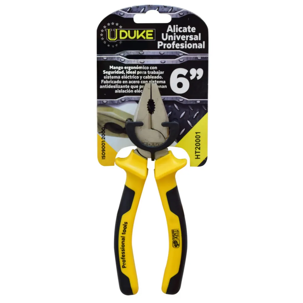 ALICATE PROFESIONAL UDUKE AMARILLO-NEGRO 6 (HT20001)