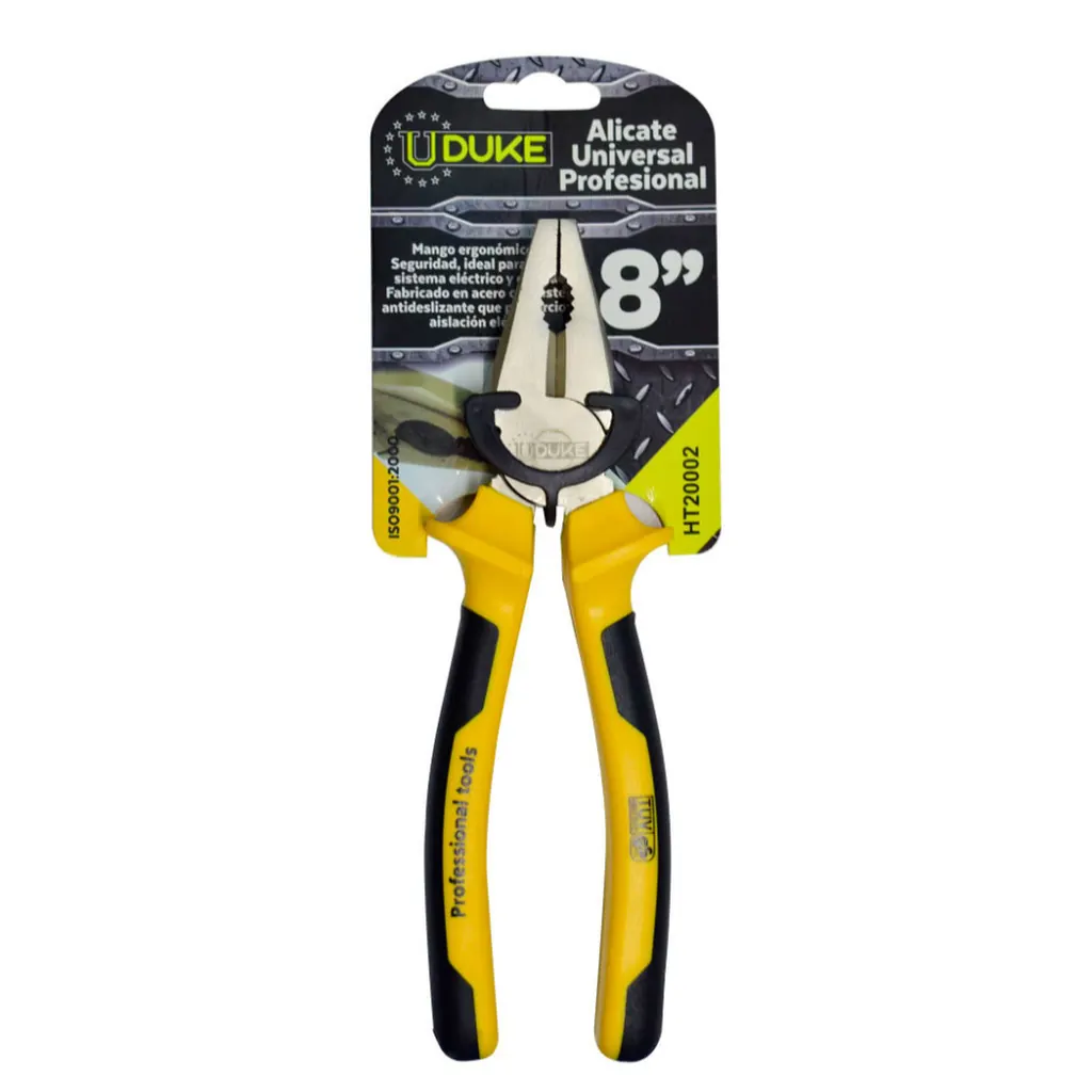 ALICATE PROFESIONAL UDUKE AMARILLO-NEGRO 8 (HT20002)