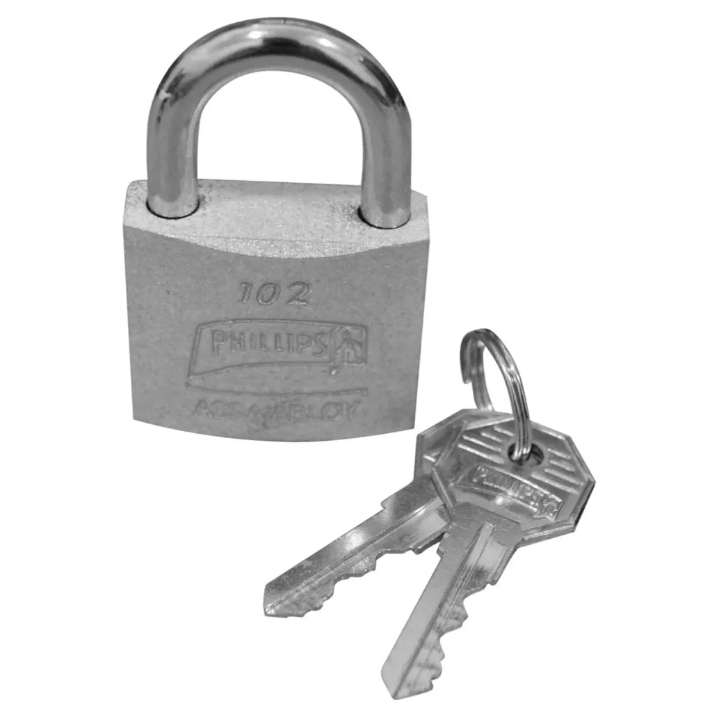 CANDADO PHILLIPS CROMADO OPACO 38 (YALE-ASSA ABLOY) (8844)