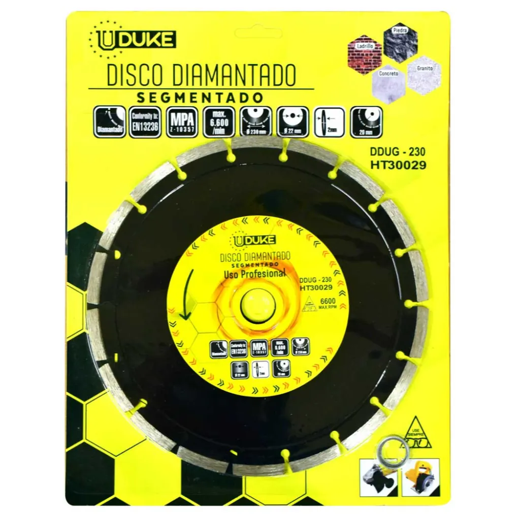 DISCO DIAMANTADO SEGMENTADO UDUKE 9 (DDUG-230) (HT30029)