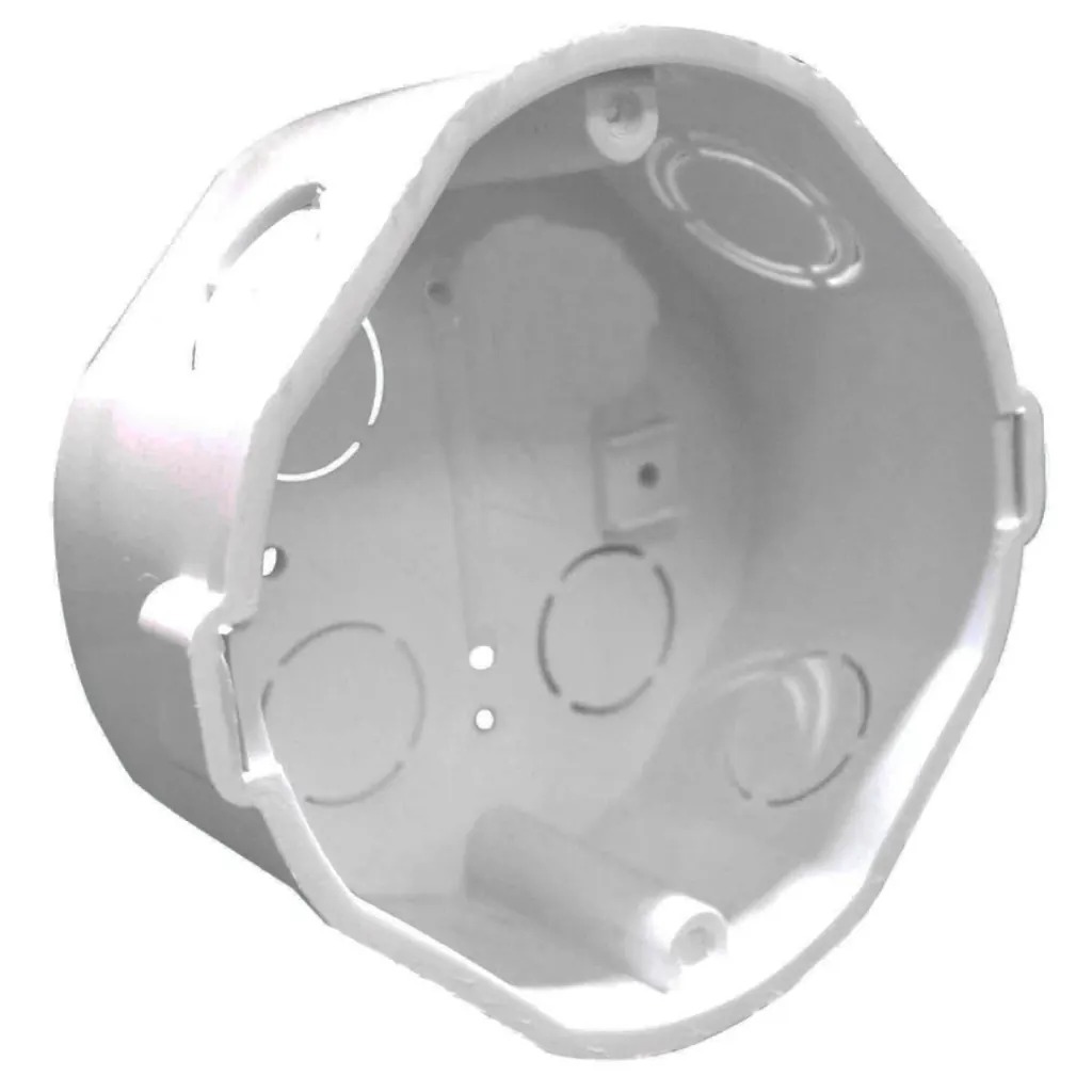CAJA PLASTICA OCTAGONAL BLANCA INDUMA CERTICADA (X540)(T7501-003)