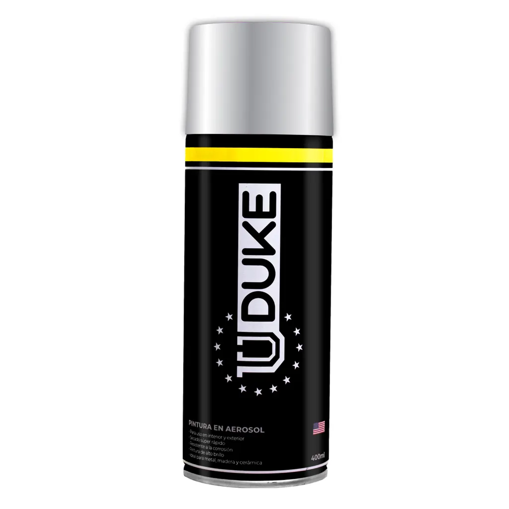 AEROSOL UDUKE POLICROMADO PLATEADO ELECTRICO 400 ML (1580) (HT40229)